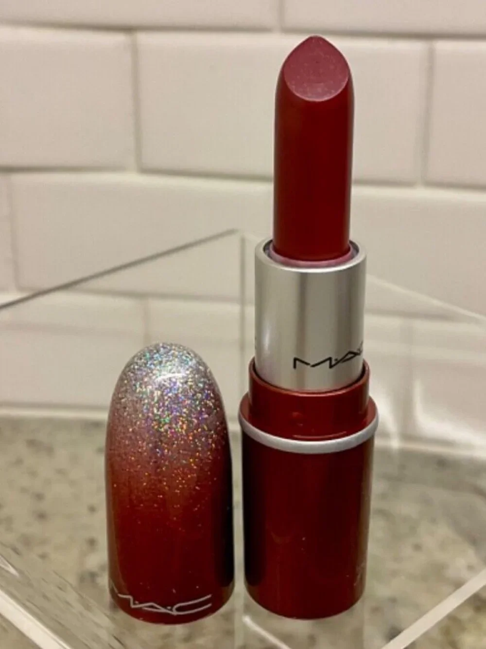 Last one! MAC DUBONNET Lipstick mini NEW Limited Ed Amplified Creme